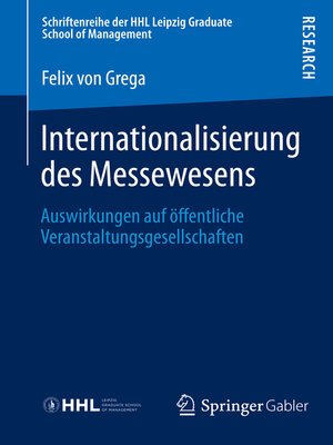 cover image of Internationalisierung des Messewesens